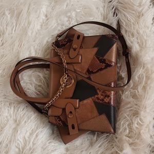 MK Carmen Patch Small Flap Belted Sachel/Shoulder/Crossbody Bag